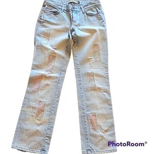 Jean DARROT LIGHT COLOR SEQUIN JEANS SIZE 42/28US